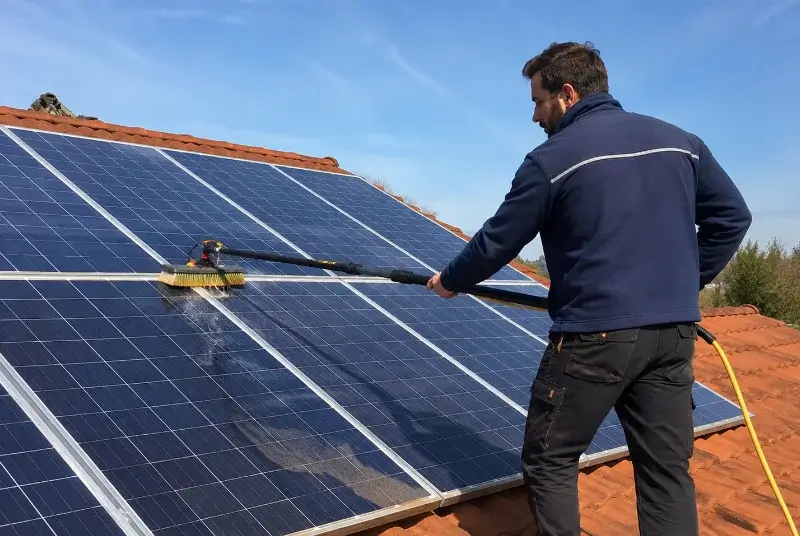 Nettoyage et entretien de panneaux solaires à Heiligenstein